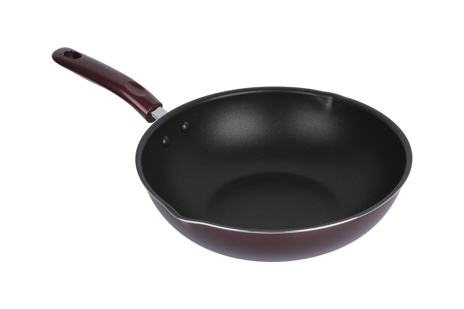 CLB3031D Wok-با درب شیشه ای 30 wok, Flaming Wok, Wok نچسب